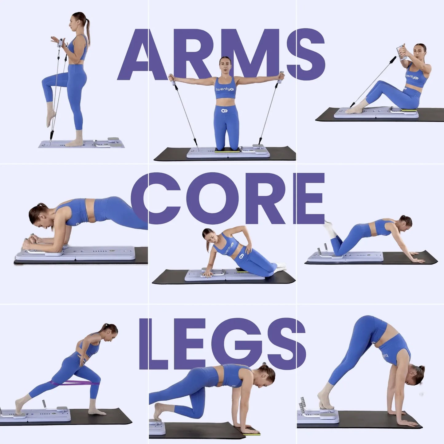 Portable Pilates Reformer + 90 Day Bootcamp