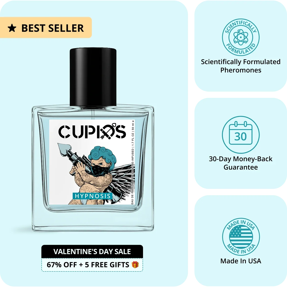 Turn Heads and Ignite Her Desire with Two Sprays of Cupids Hypnosis Cologne