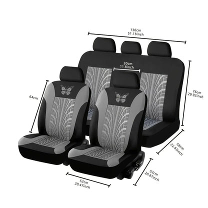 Butterfly Car Seat Cover Full Set